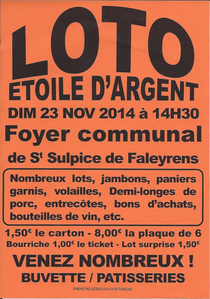 loto 23 novembre