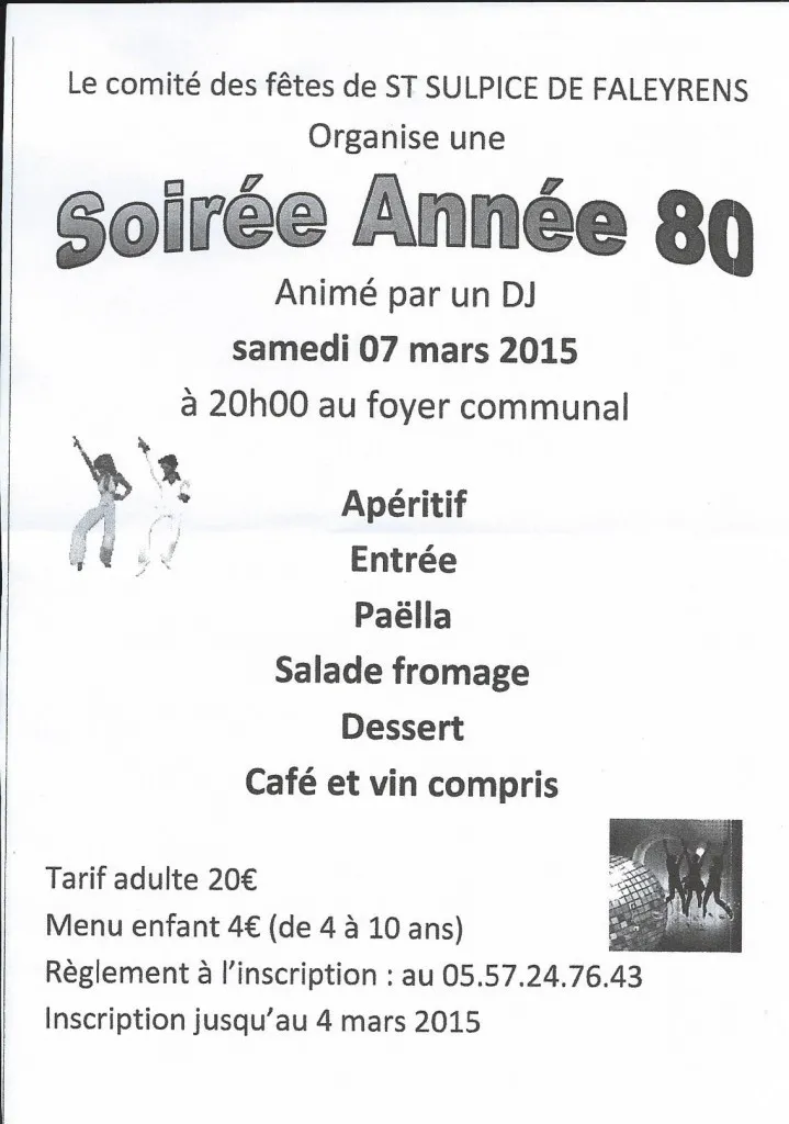 soirée années 80