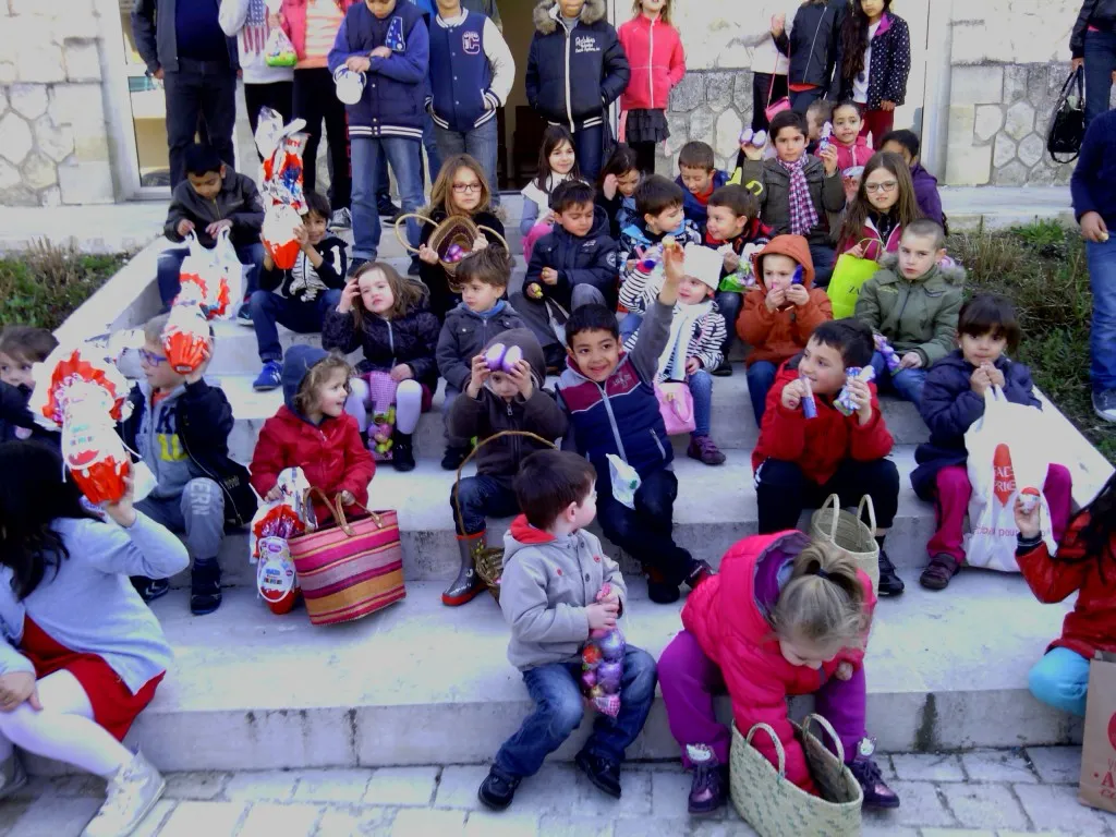 arrivée courses oeufs