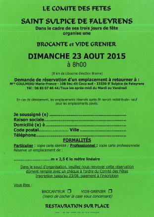 Brocante et vide-grenier