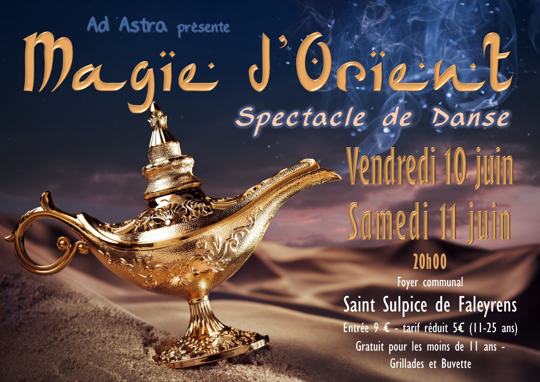 « Magie d’Orient » le spectacle de danse d’Ad Astra