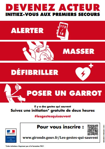 Formez vous gratuitement aux gestes qui sauvent