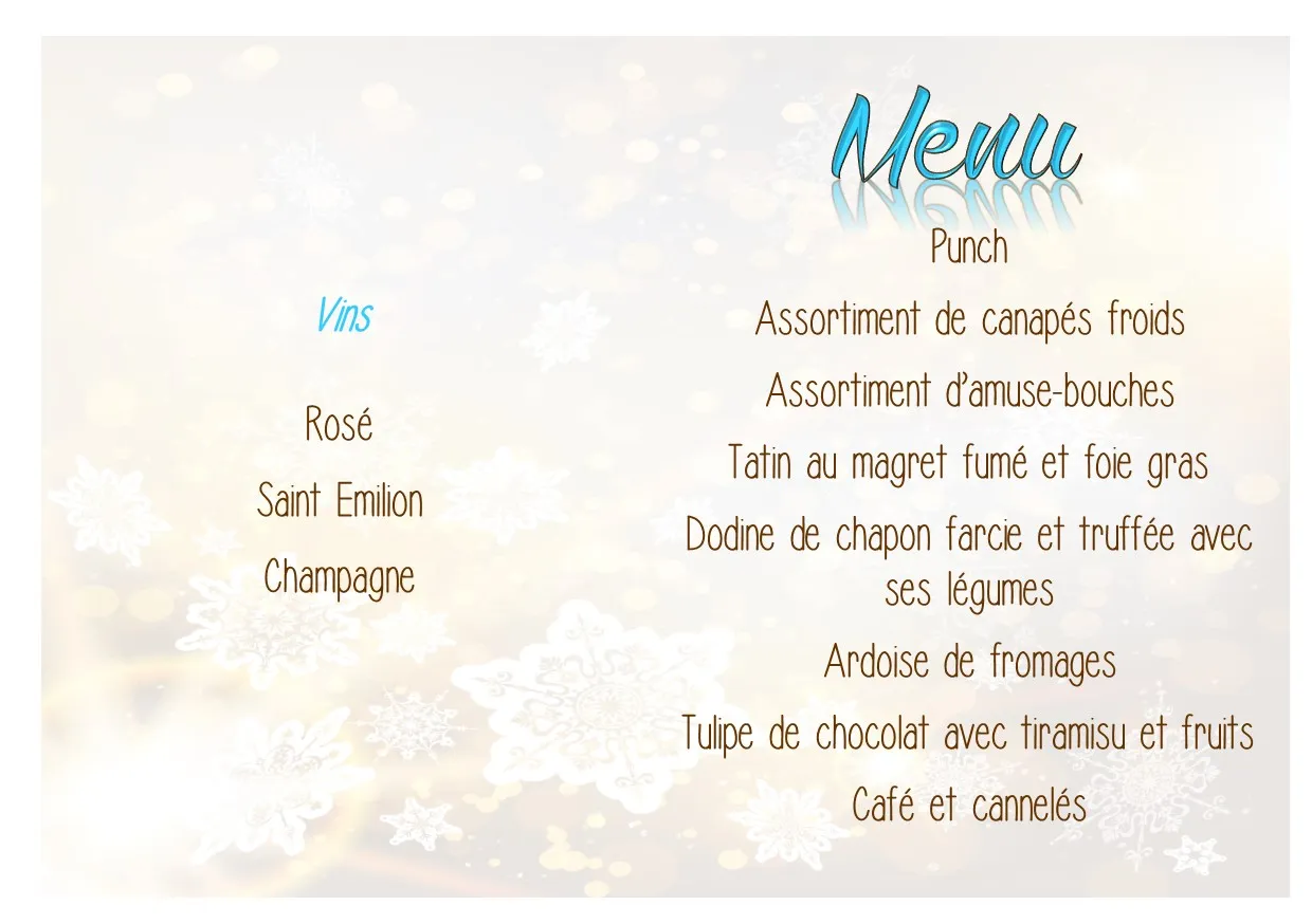 menu repas des aînés 2016