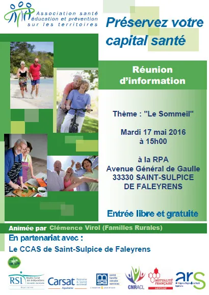 Réunion de sensibilisation sur le sommeil