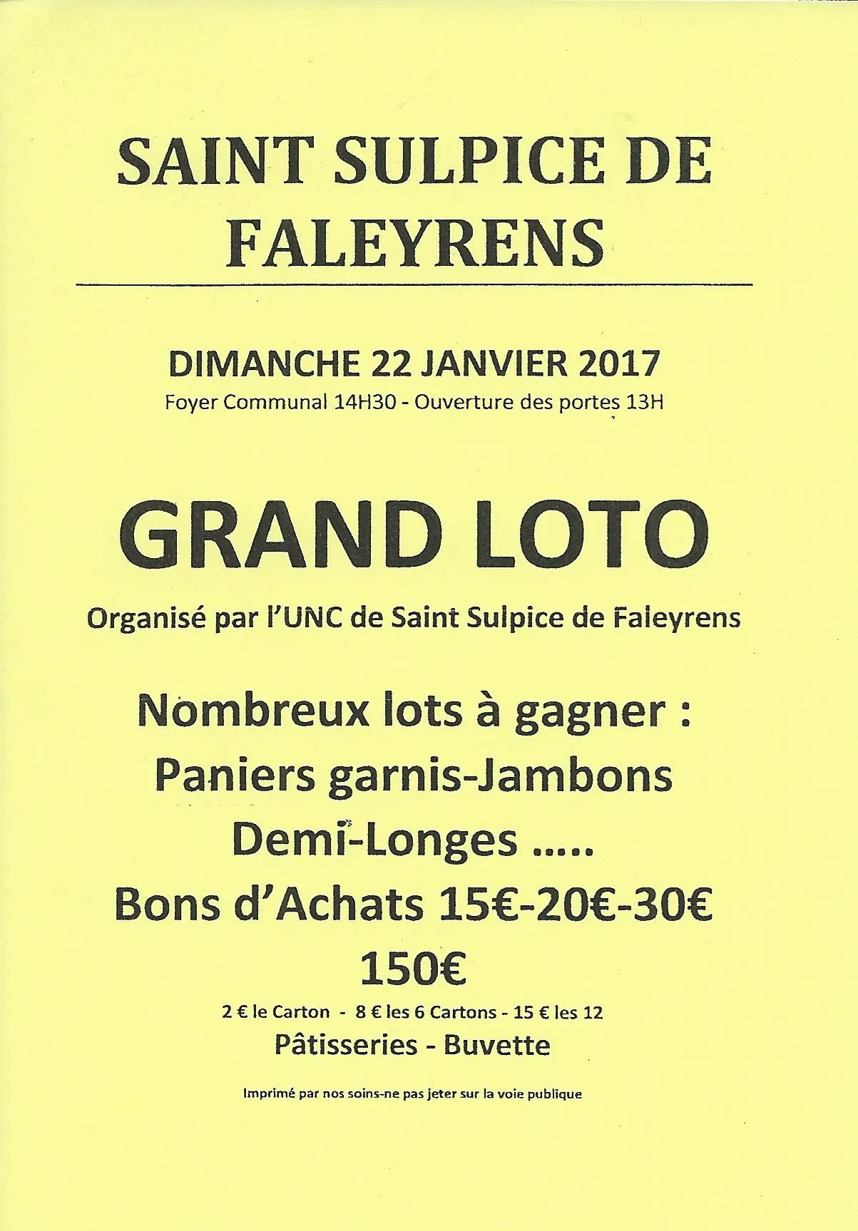 Loto de l’UNC
