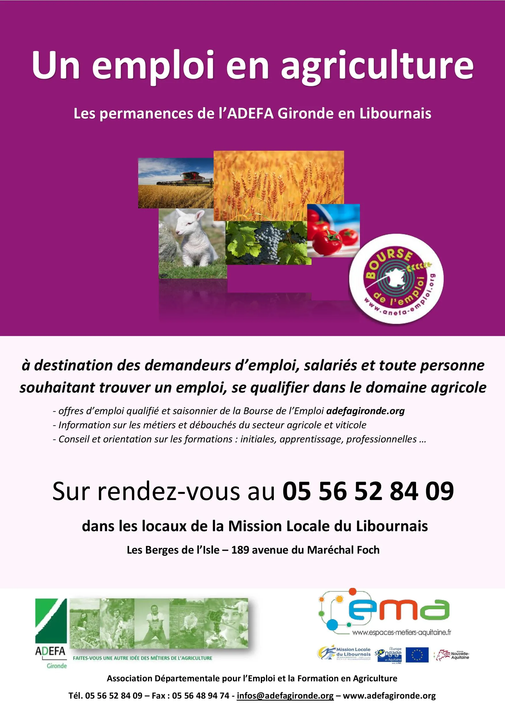 Vous cherchez un emploi dans l’agriculture ?
