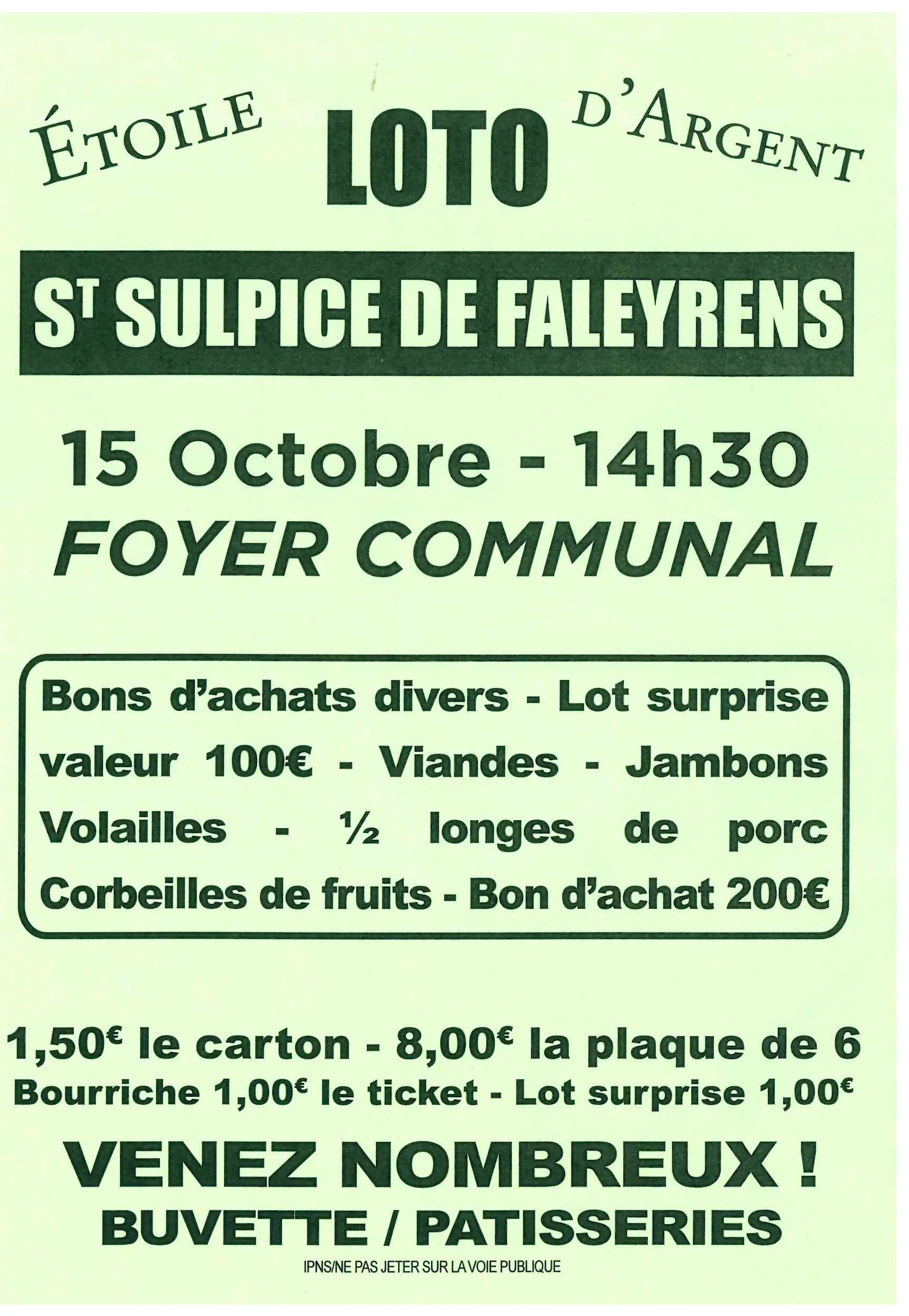 Loto de l’Etoile d’Argent