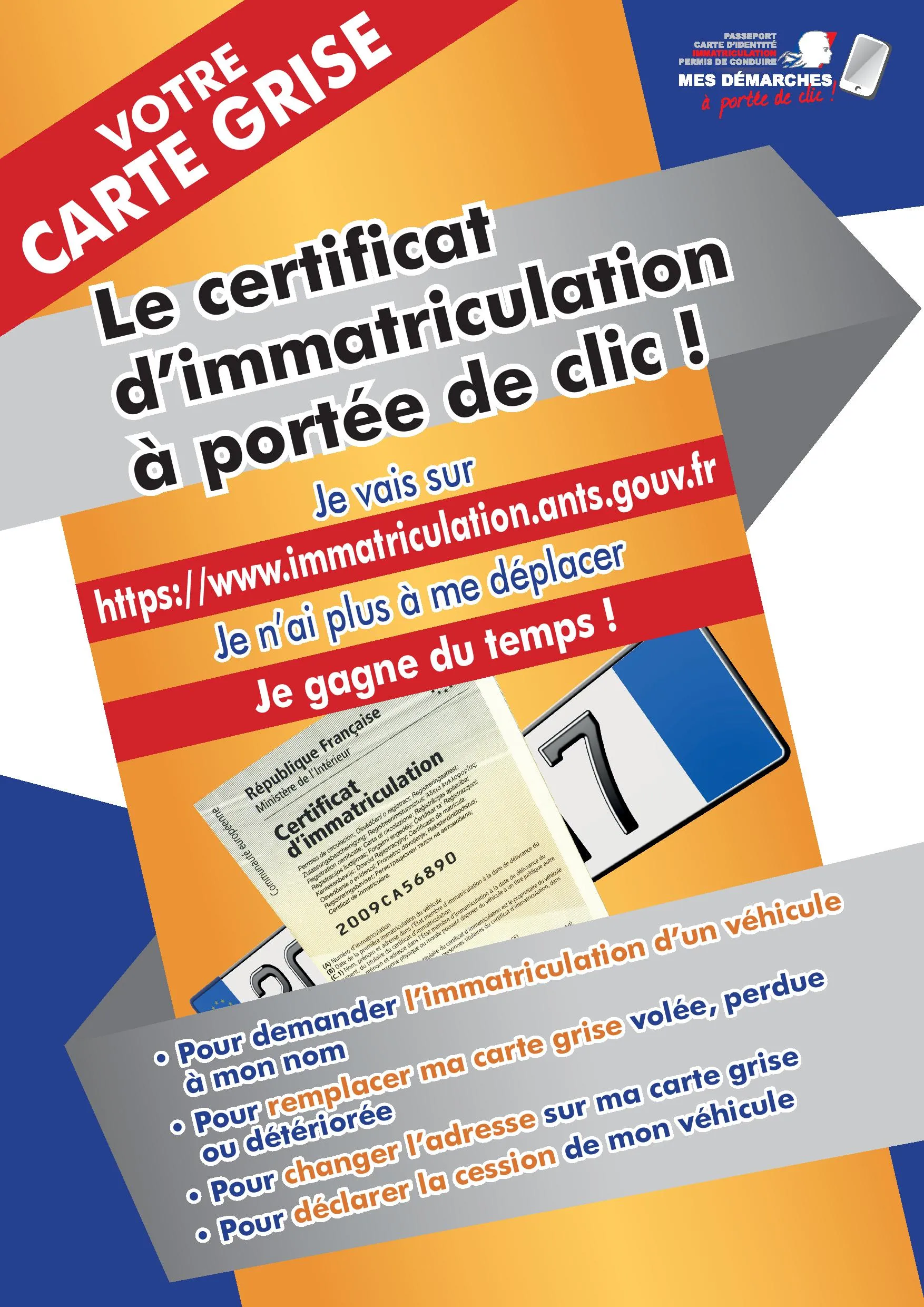 Effectuez vos démarches Permis et Carte Grise en ligne