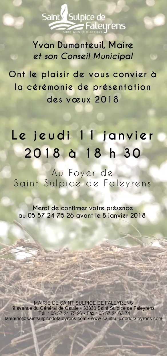 Cérémonie des voeux de la municipalité