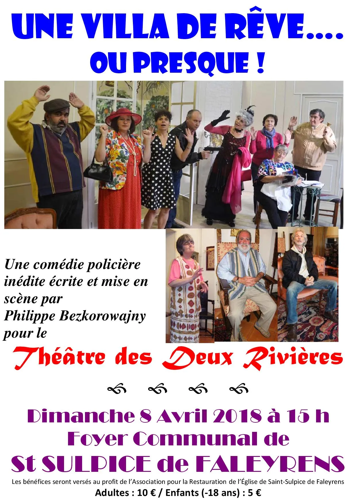 Théâtre dimanche 8 avril à 15h00