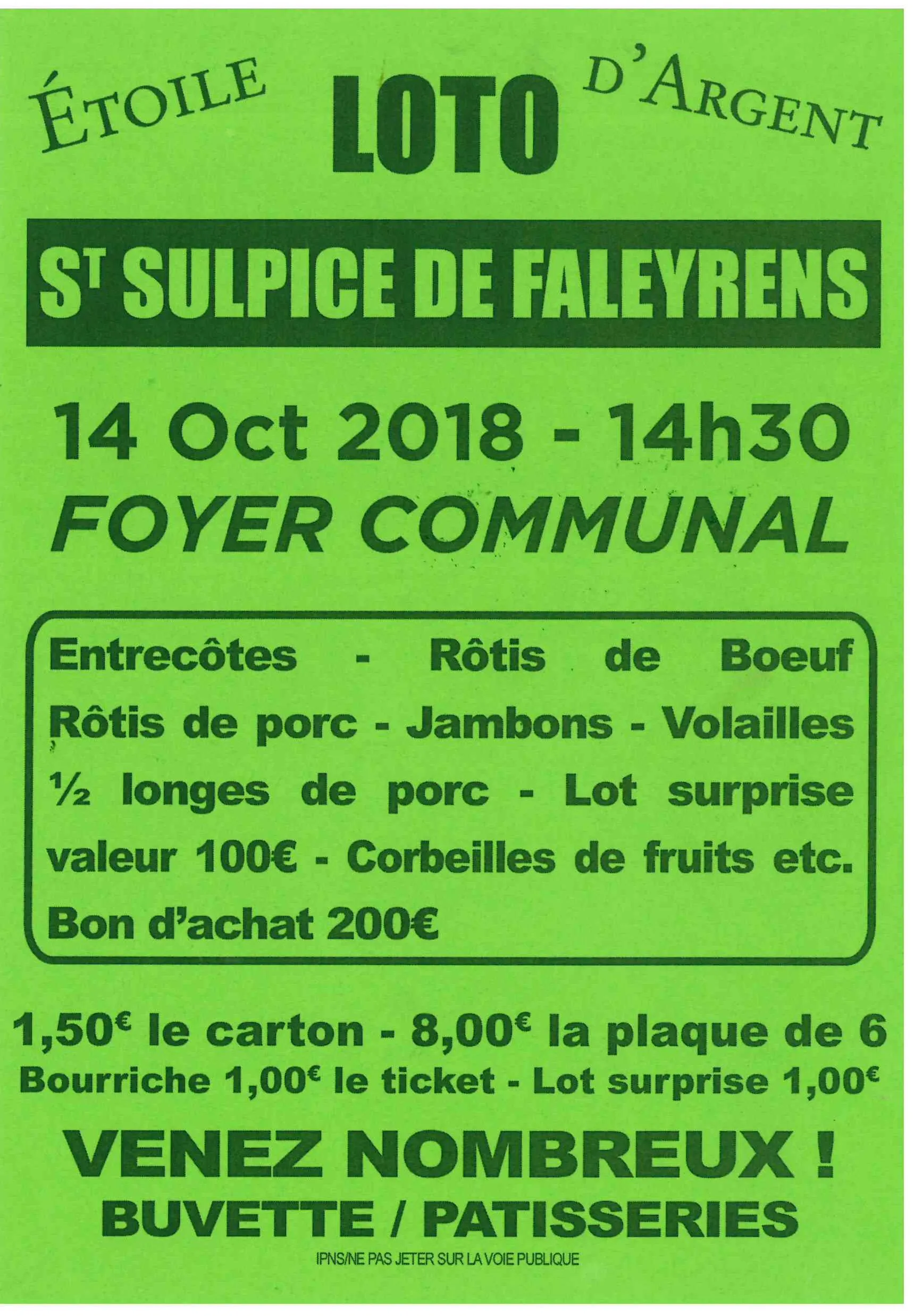 Loto de l’Etoile d’Argent