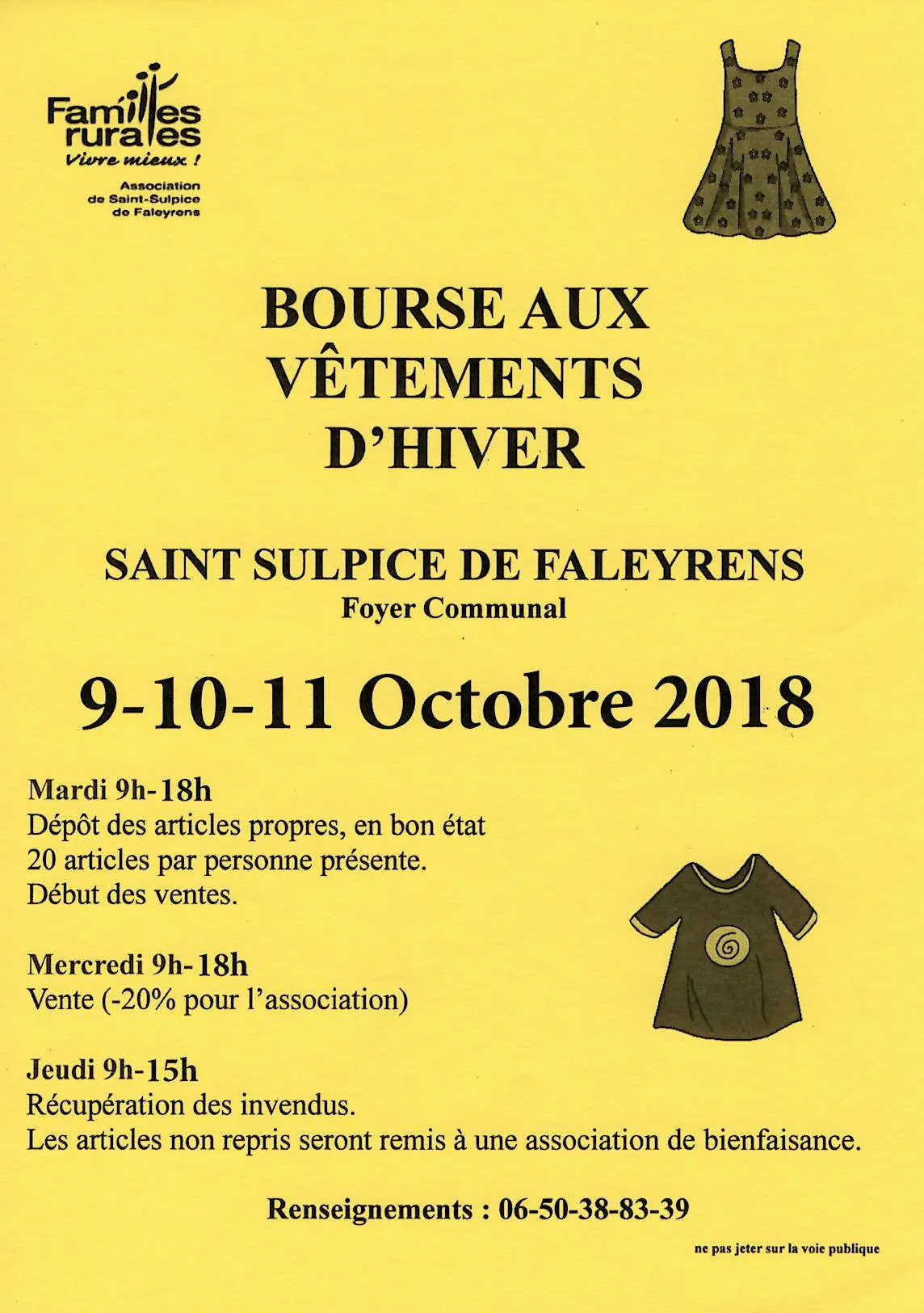 Bourse aux Vêtements d’Hiver