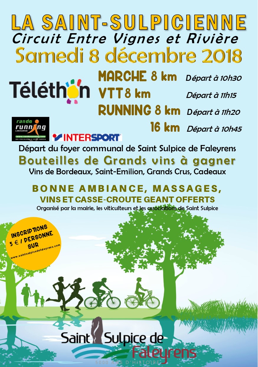 Téléthon – La St Sulpicienne – Circuit entre Vignes et Rivière