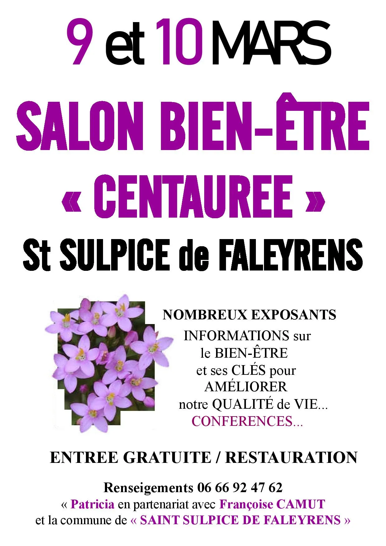 Salon du Bien-être 9 et 10 mars