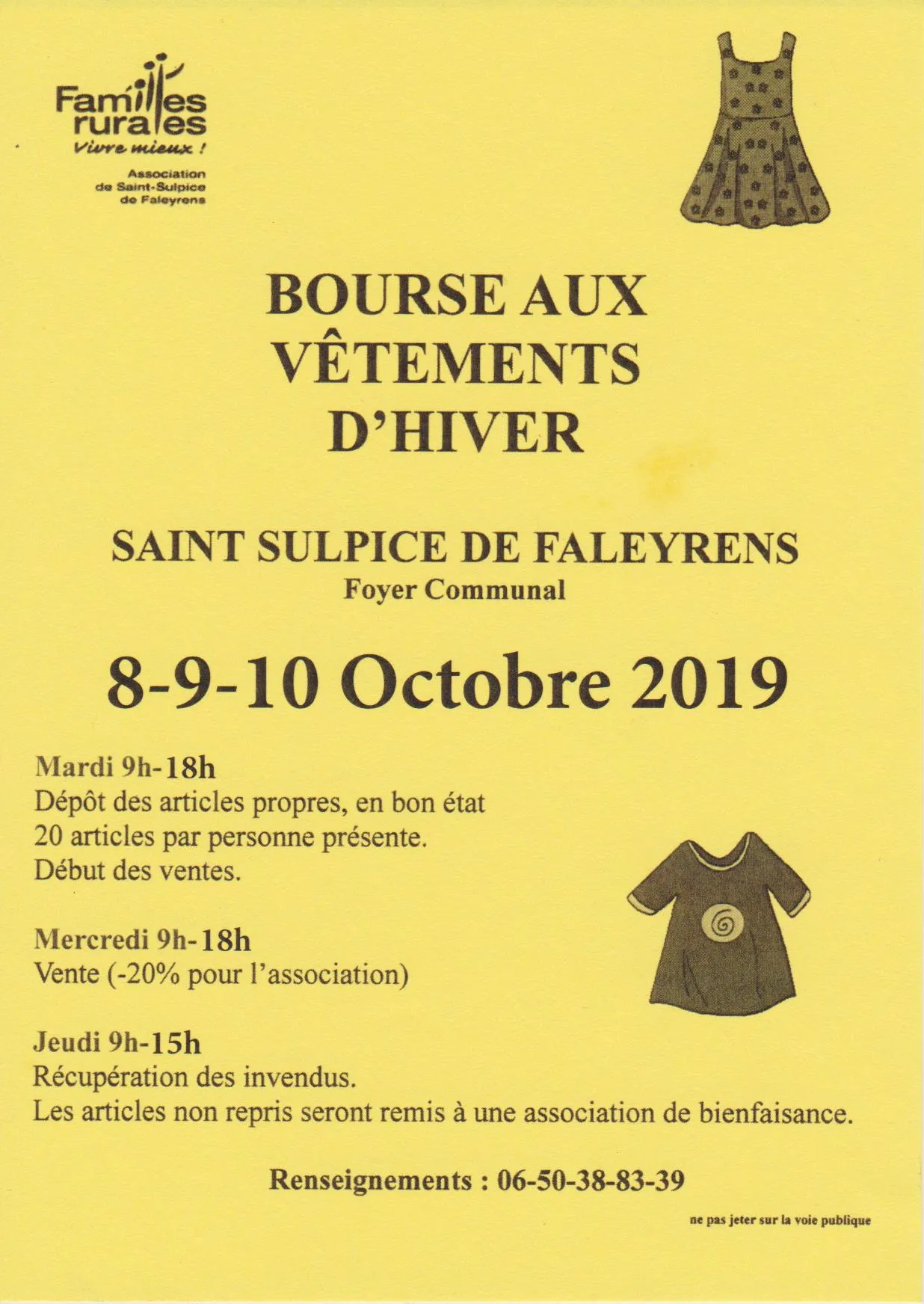 Bourse aux vêtements d’hiver