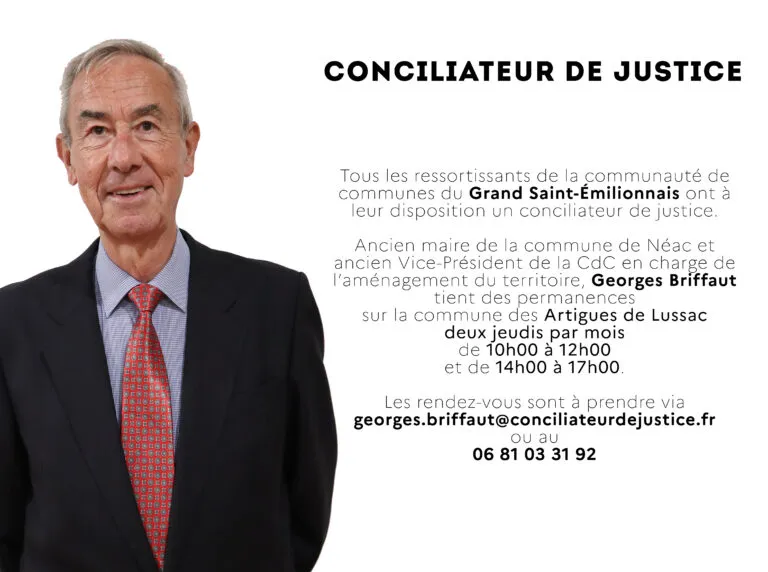 Un conciliateur de justice sur la Communauté de Communes