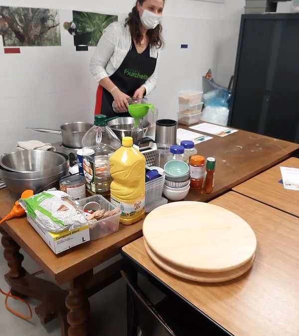 Atelier de cuisine anti-gaspillage alimentaire du 16 novembre 2021 à la résidence Autonomie