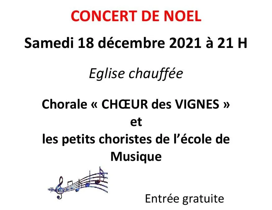 Concert de la Chorale « Choeur des vignes »