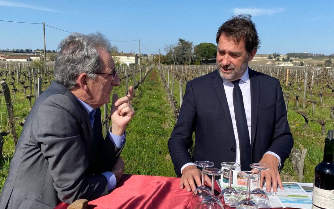 Christophe Castaner rencontre les viticultrices